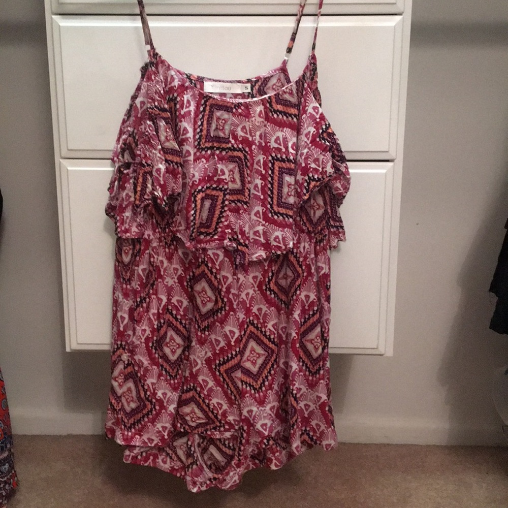 LF tribal print romper